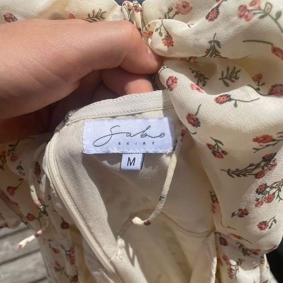 Sabo Skirt Romper cream floral flowey - Picture 4 of 10